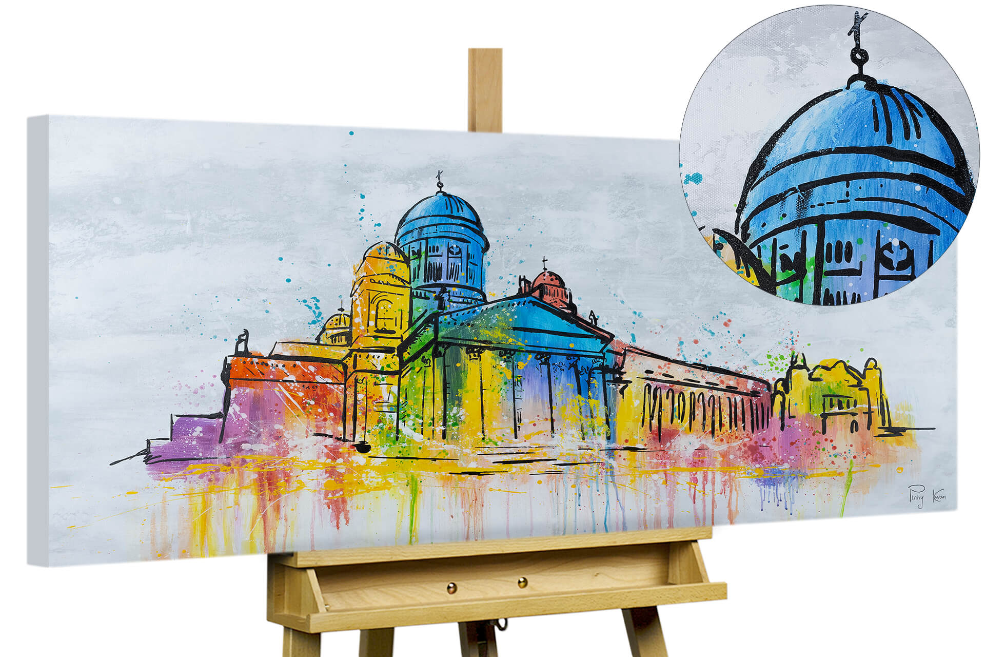 Acheter Peinture Acrylique 'Helsinki Cathedral' | KunstLoft