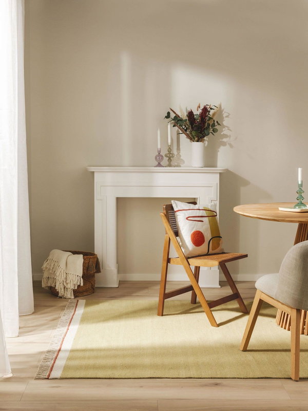 Design Wollteppich Karla Grün