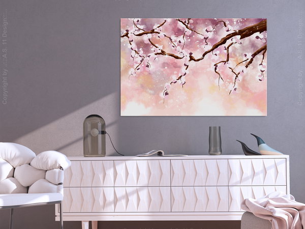 Kunstdruck auf Leinwand 'Cherry Blossoms Wide'
