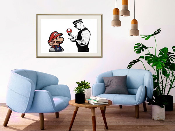 Poster 'Banksy: Mushroom Picker'