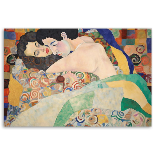 Kunstdruck auf Leinwand 'Klimt - People 1'