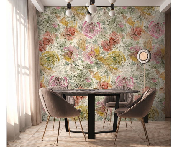 Tapete 'Floral Fusion' 159x280cm