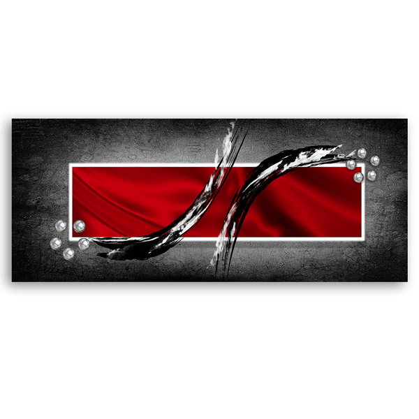 Kunstdruck auf Leinwand 'Crimson Symphony'