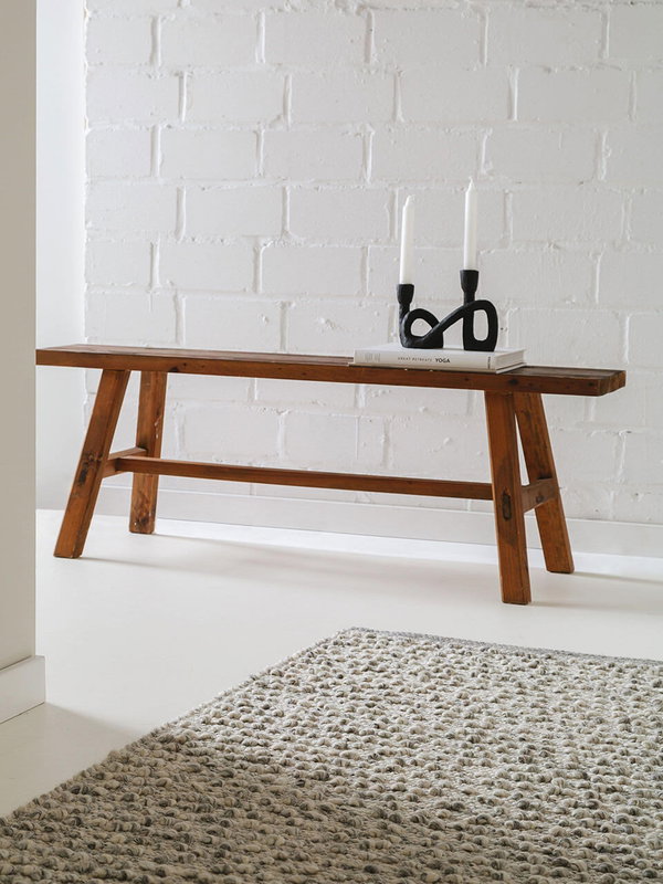 Design Wollteppich Lana Grau