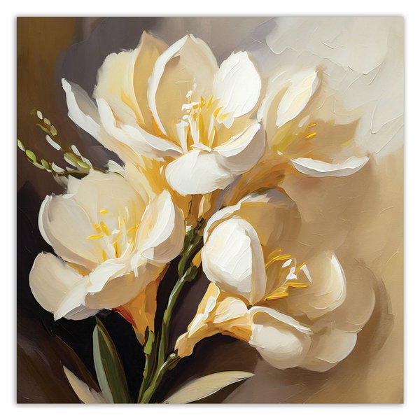 Kunstdruck auf Leinwand 'Dance of Light and Petals'