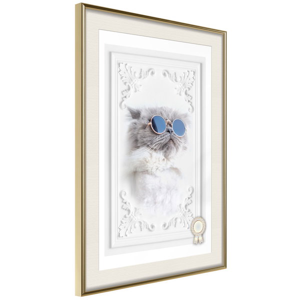 Poster 'Cat with Glasses'