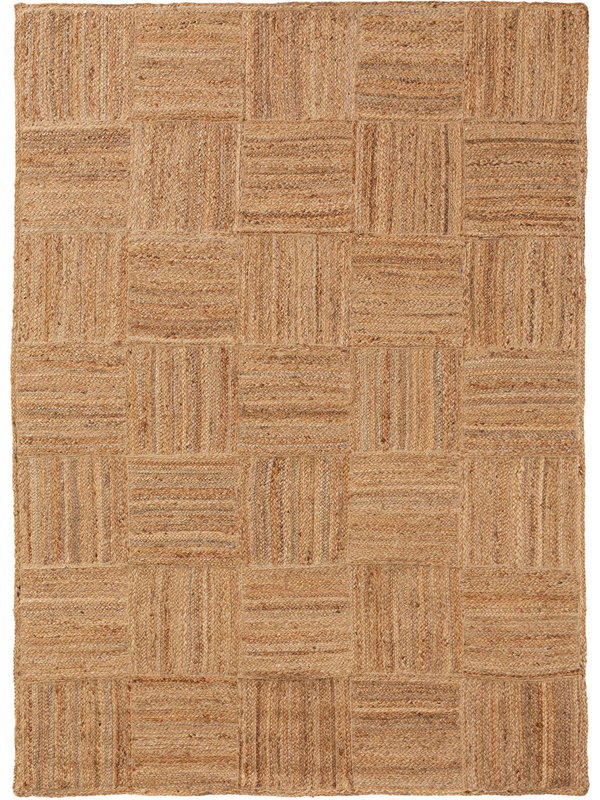 Design Juteteppich Jutta Hellbraun