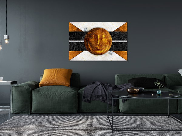 Kunstdruck auf Leinwand 'Look Into the Past Wide'