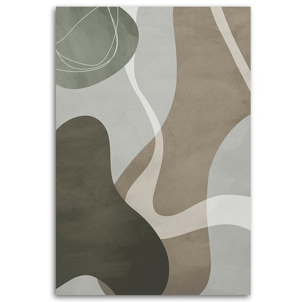 Kunstdruck auf Leinwand 'Neutral Tones Abstract'