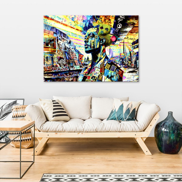 Kunstdruck auf Leinwand 'Urban Awakening in Color 2'