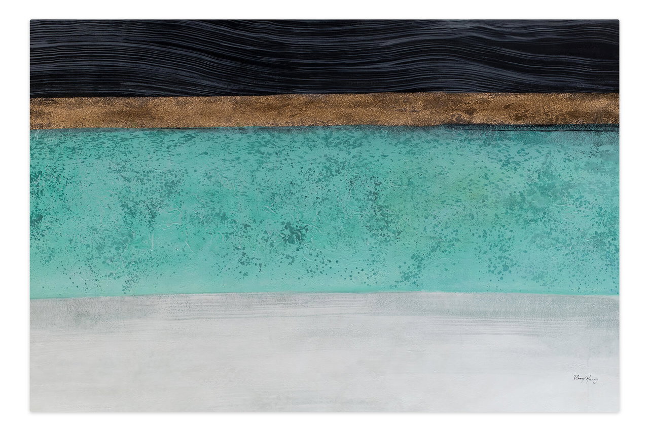 Olieverf schilderijen 'Levels of Time' | Handgeschilderd unicum 180x120cm komt in de ruimte goed tot zijn recht.