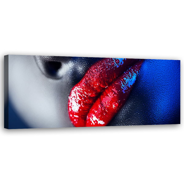 Canvas Poster 'Moonlight Crimson Allure'