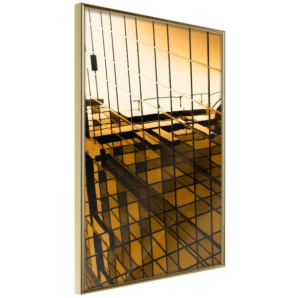 Poster 'Steel and Glass (Yellow)'