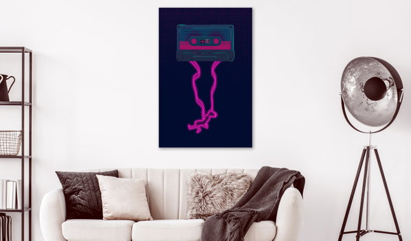 Kunstdruk op canvas 'Musical Rapture Vertical'