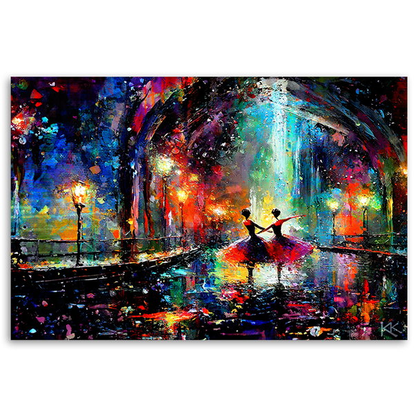 Kunstdruck auf Leinwand 'Dance of Vibrant Dreams 2'