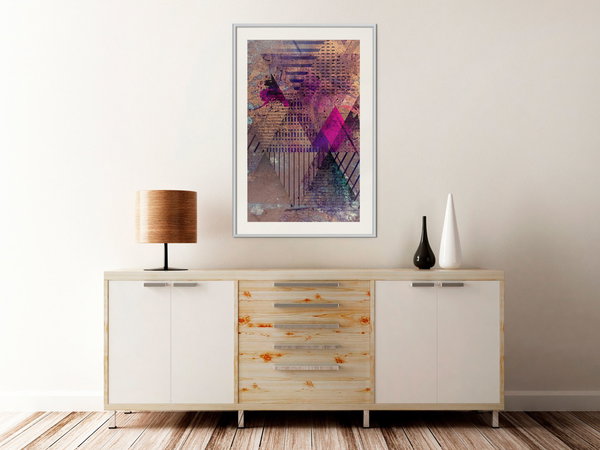 Poster 'Pink Patchwork I'