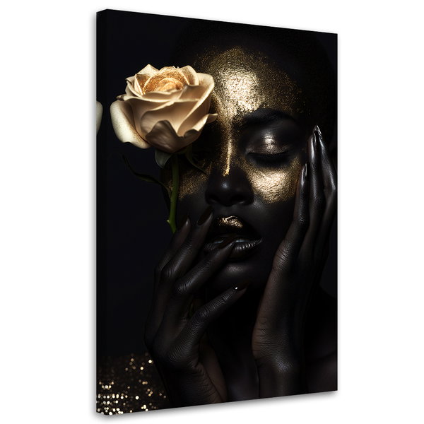 Kunstdruck auf Leinwand 'Golden Elegance 8'