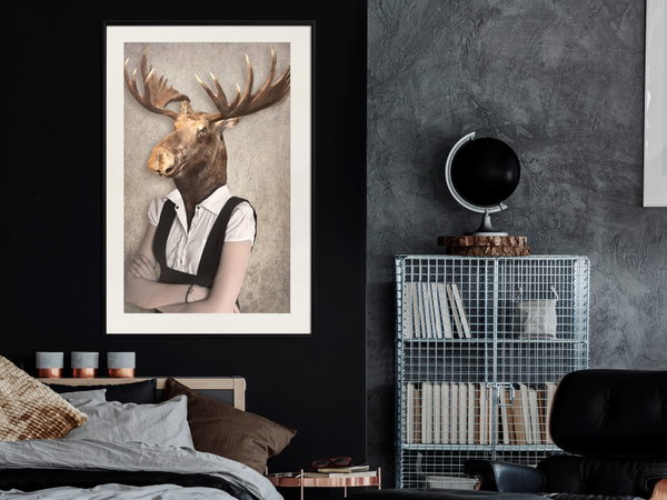 Poster 'Brainy Moose'
