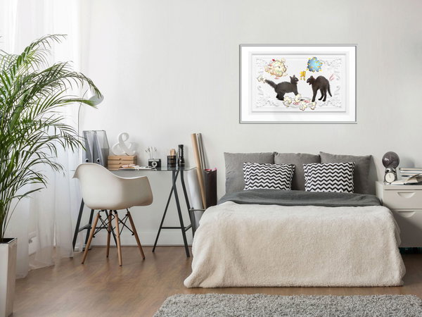 Poster 'Cat Quarrel'