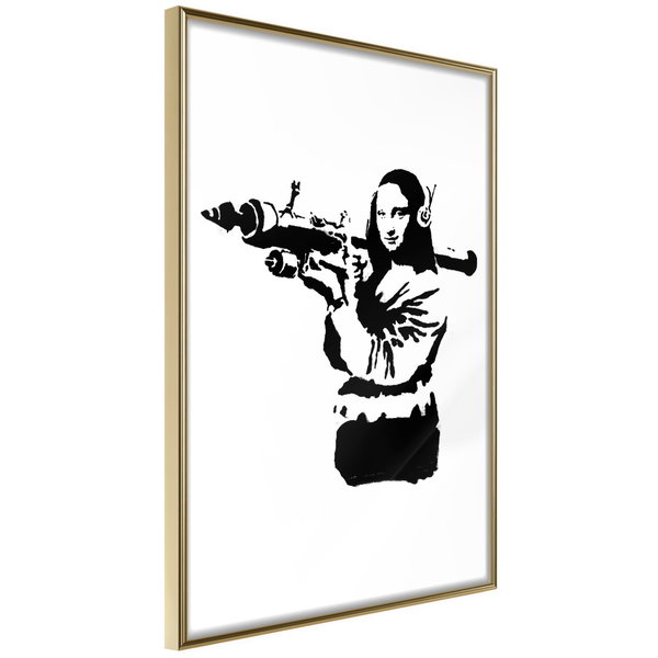 Plakat 'Banksy Mona Lisa with Rocket Launcher'