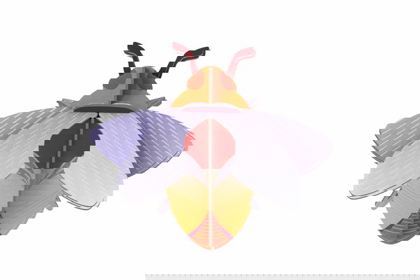 Rzeźba ścienna z kartonu 'Bumblebee Decor'