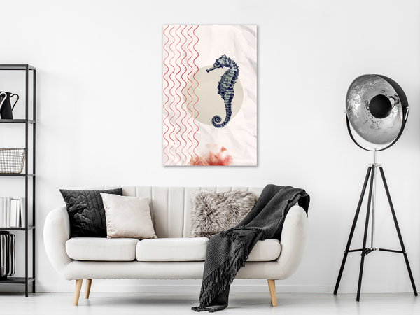 Kunstdruck auf Leinwand 'Underwater Steed Vertical'