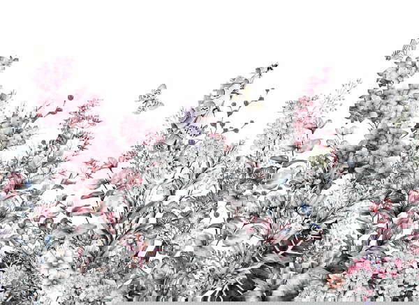 Carta da parati 'Flower Painting' 350x255cm