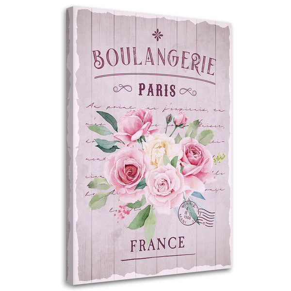 Kunstdruck auf Leinwand 'Boulangerie'