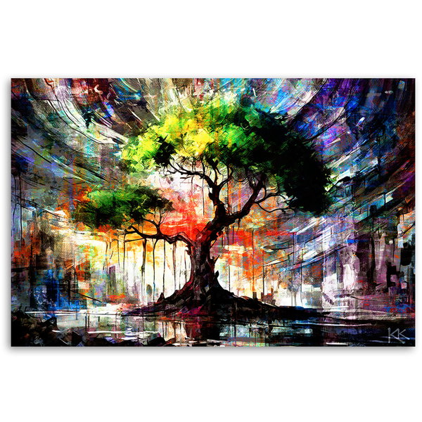 Kunstdruck auf Leinwand 'Tree of Radiant Renewal'