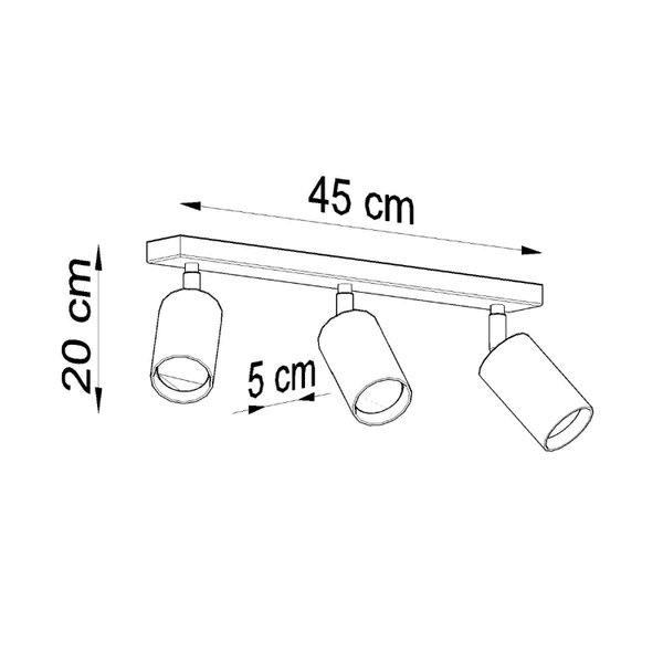 Plafonnier « BERG 3 »