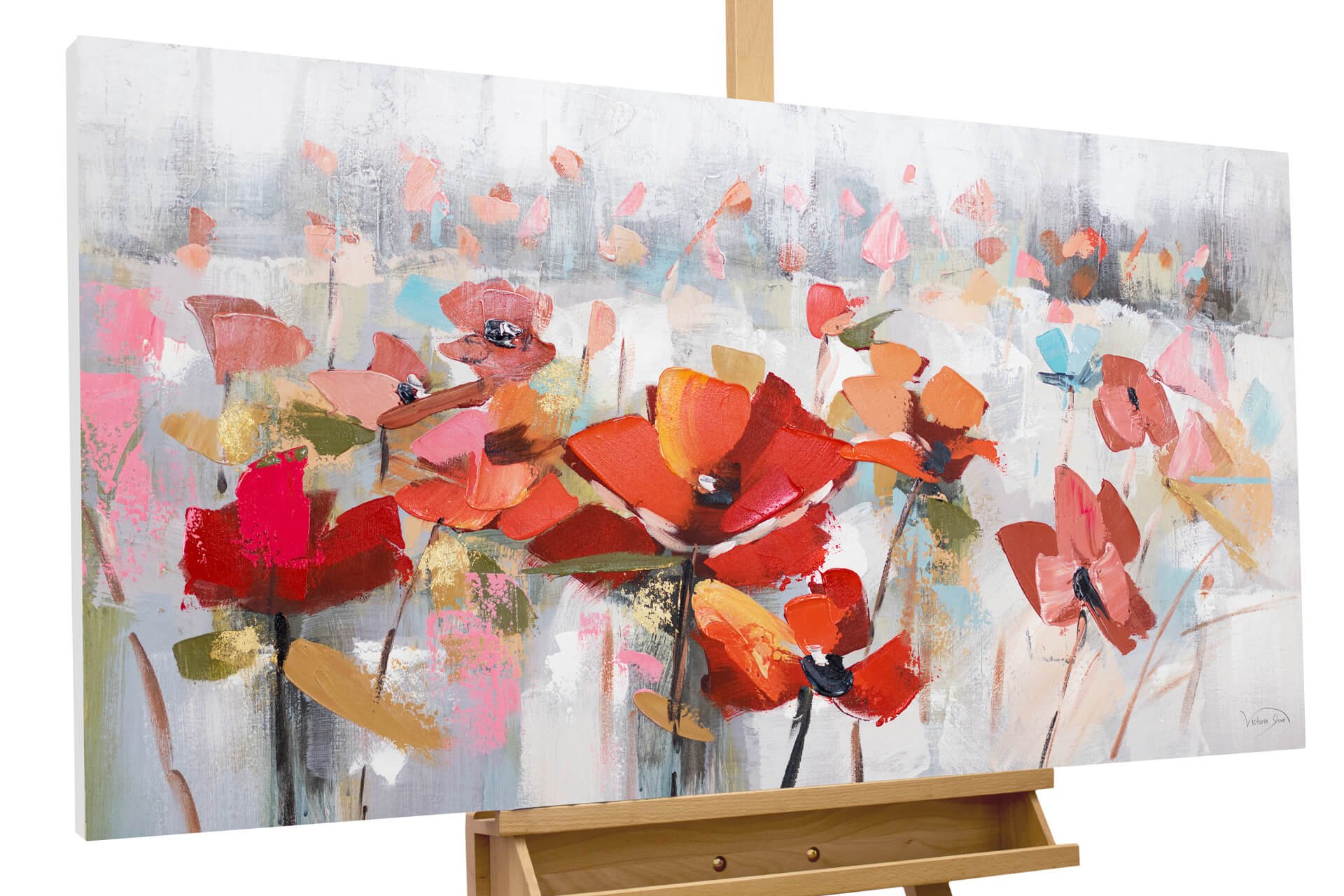 Order acrylic painting 'Sea of Poppies' | KunstLoft