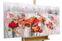 Χειροποίητη ζωγραφική 'Sea of Poppies' 120x60cm | με πιστοποιητικό γνησιότητας