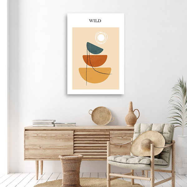 Kunstdruck auf Leinwand 'Abstract Shapes'