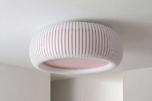 Suspension luminaire 'Oblo Blush Glow 1'