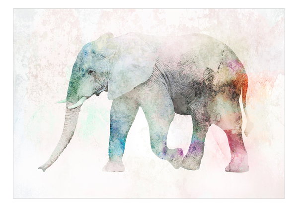 Selbstklebende Tapete 'Painted Elephant'