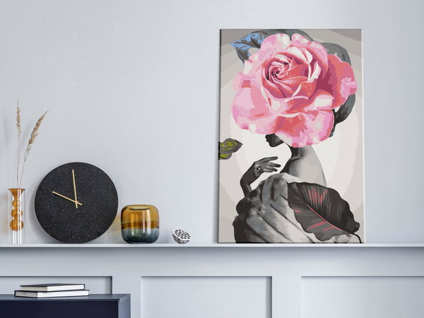Malen nach Zahlen für Erwachsene 'Rose and Fur'