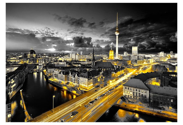 Tapete 'Berlin bei Nacht'
