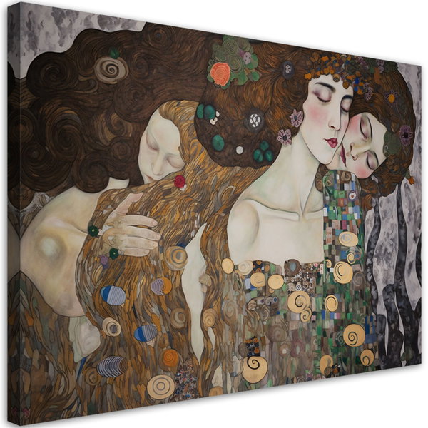 Kunstdruck auf Leinwand 'Klimt's Enchanted Harmony'