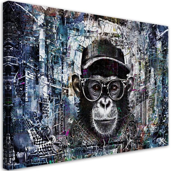 Kunstdruck auf Leinwand 'Cyber Simian Sentinel 3'