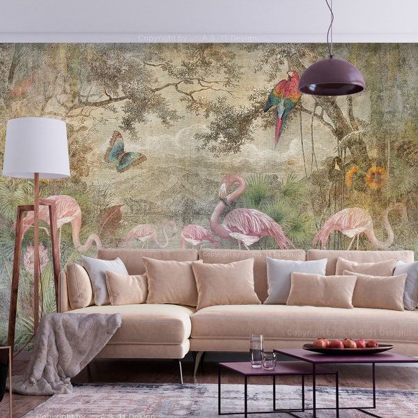 Self-adhesive wallpaper 'Wild Fauna and Flora'