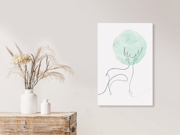 Kunstdruck auf Leinwand 'Lunar Line Vertical'