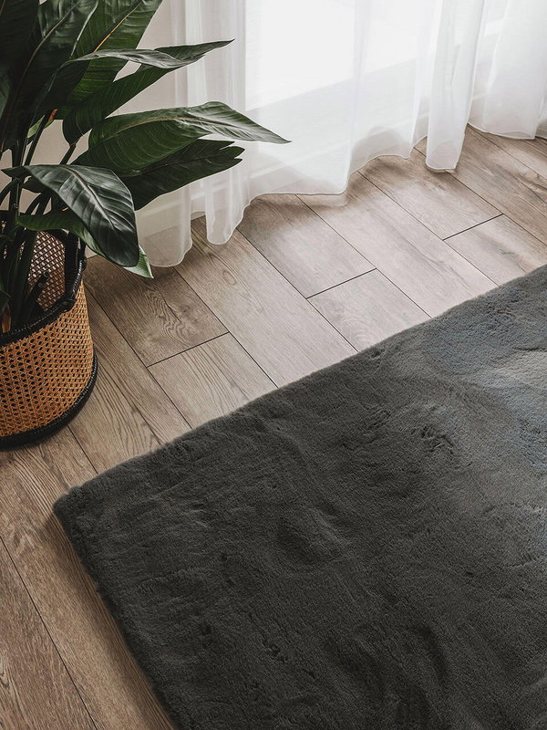 Design Fellteppich Dave Grau