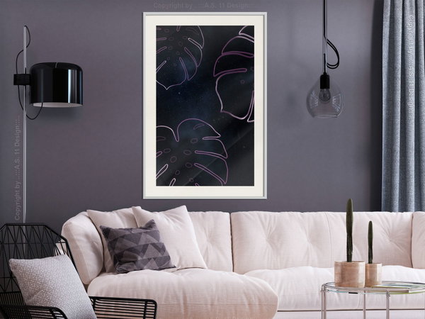 Poster 'Monstera Outline'