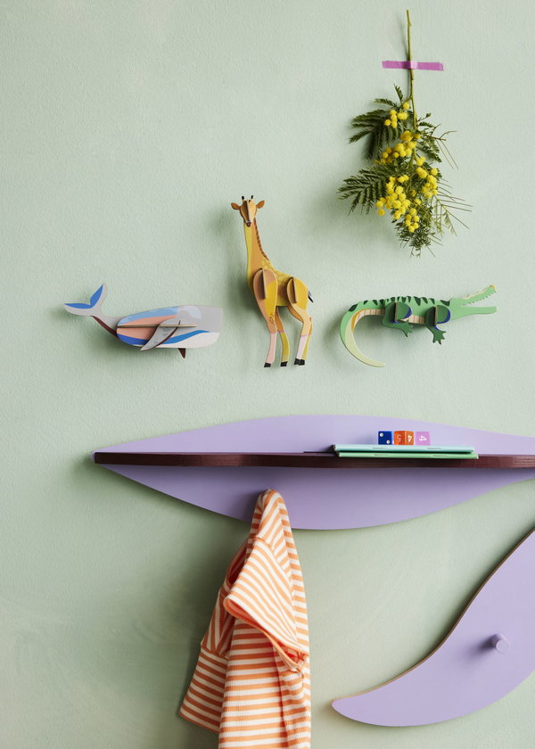 Wanddeko Papier 'Whale'