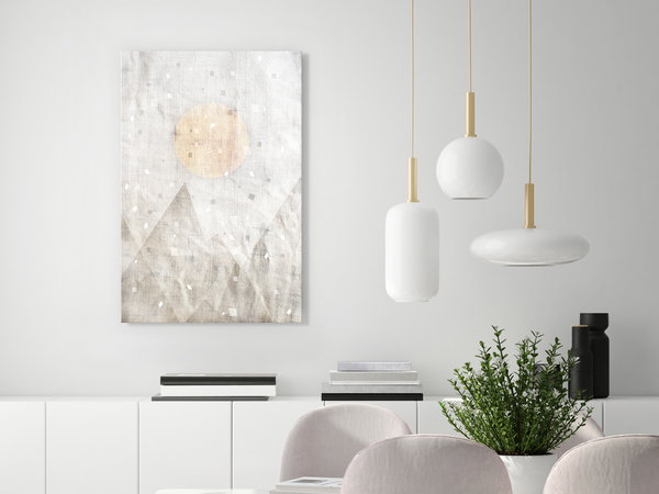 Kunstdruck auf Leinwand 'May Snow Vertical'