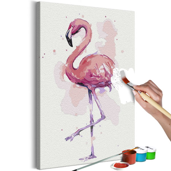 Dipingere con i numeri 'Friendly Flamingo'