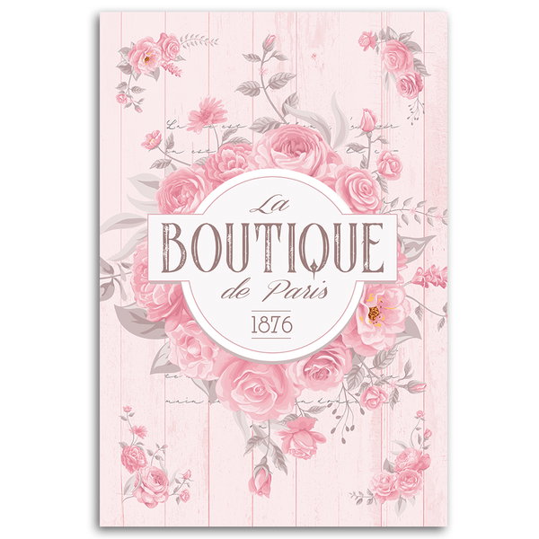 Impression sur toile 'La Boutique de Paris 1876'