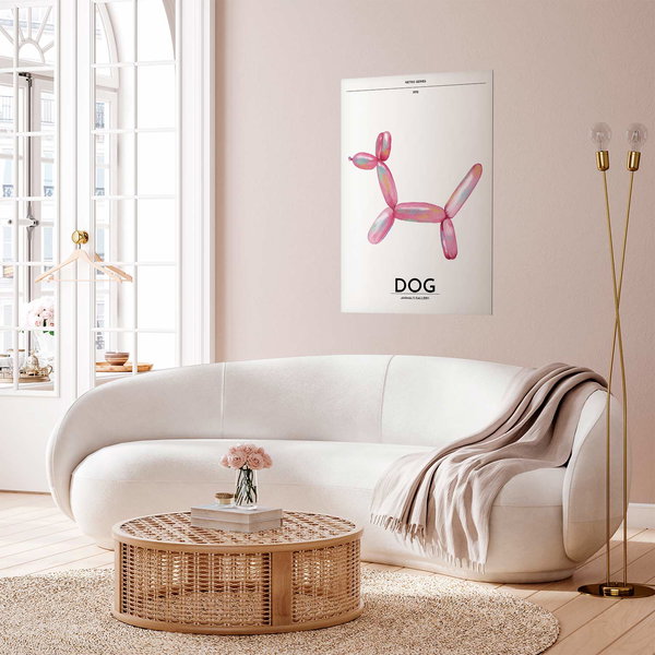 Poster 'Balloon Dog - Retro Color'