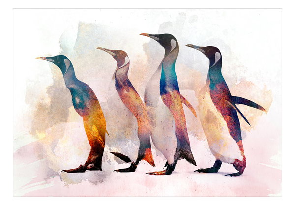 Selbstklebende Tapete 'Penguin Wandering'