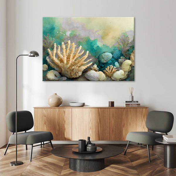 Kunstdruck auf Leinwand 'Ocean Echoes 3'